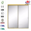 72 po x 80-1 / 2 po. Style Lite Bright Gold Aluminium Encadré Miroir Porte coulissante intérieure